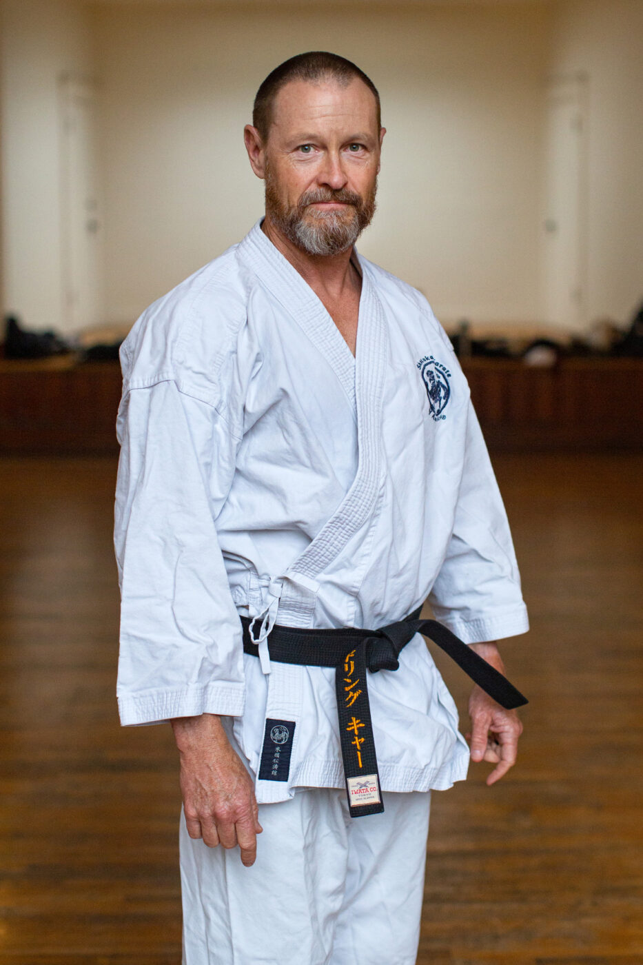 Karate instructor Keir Beading
